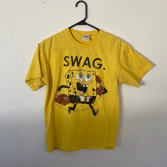 Gildan Other - Spongebob Swag Yellow T-Shirt - Medium